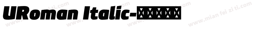 URoman Italic字体转换